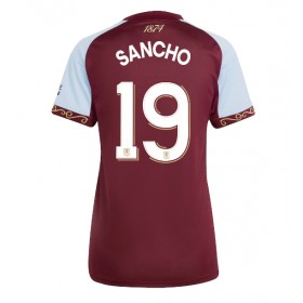 Dámské fotbalový oblečení Aston Villa Jadon Sancho #19 Domácí košile 2025-26 Krátkým Rukávem